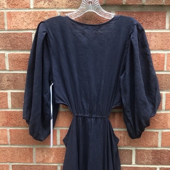 Young Fabulous & Broke High Tea Dress sz Small NWT Linen Blend - Picture 6 of 15